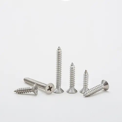 Imagen 2 del producto 5/10/50 Uds M2 M2.6 M2.9 M3.5 M4 M5 M6 304 A2-70 tornillo de madera autorroscante de cabeza plana Phillips cruzada de acero inoxidable