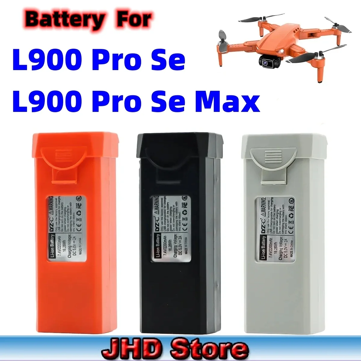 JHD Original L900 PRO Se Drone Battery For L900 PRO Max Drone Battery Accessories Quadcopter Drone L900 PRO SE MAX Battery Parts