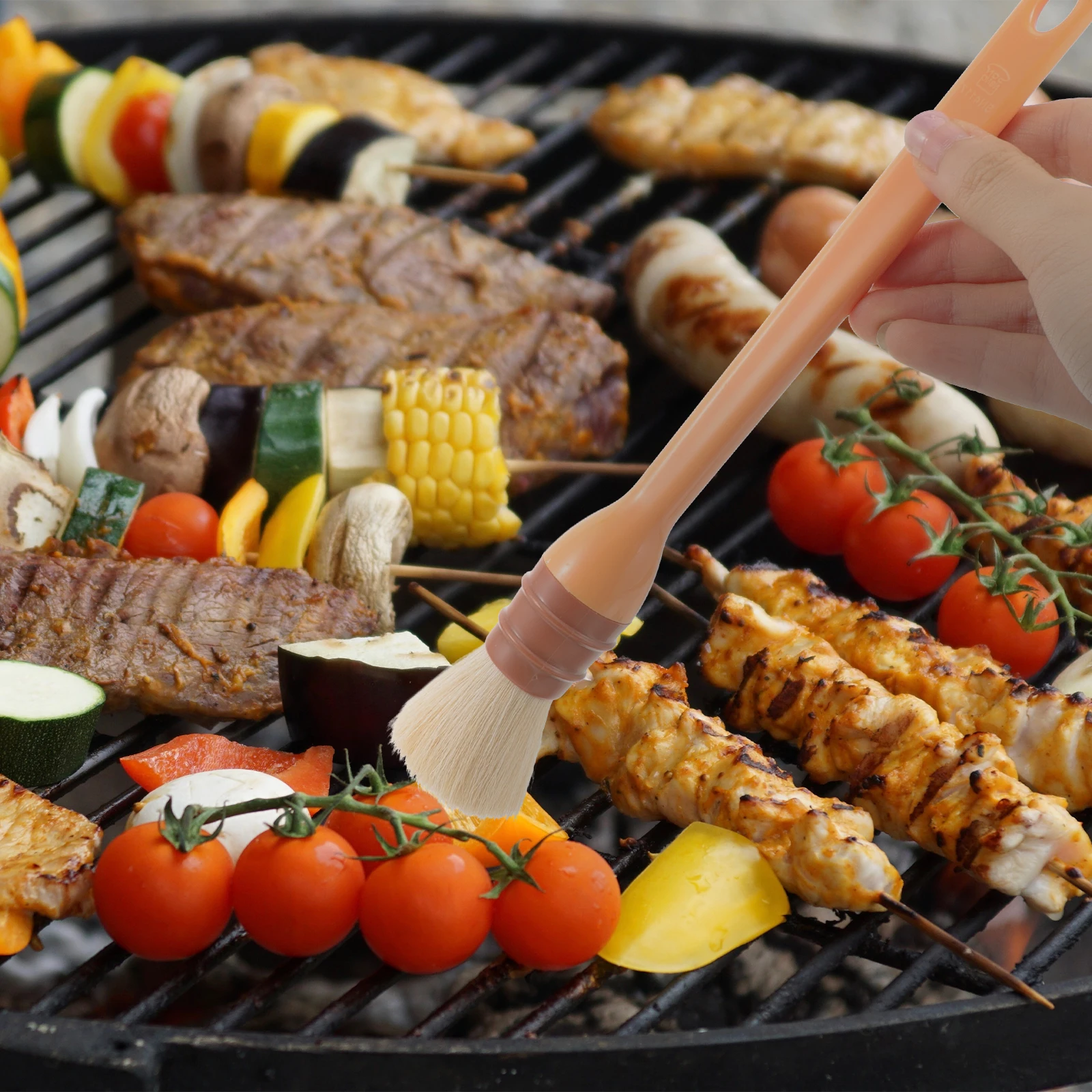 

1pcs Basting Brush For Cooking Fleece Bbq Grilling Brush Oil Pastry Tool Grill Sauce Applicator Outdoor Dinning Fleeces Brushes