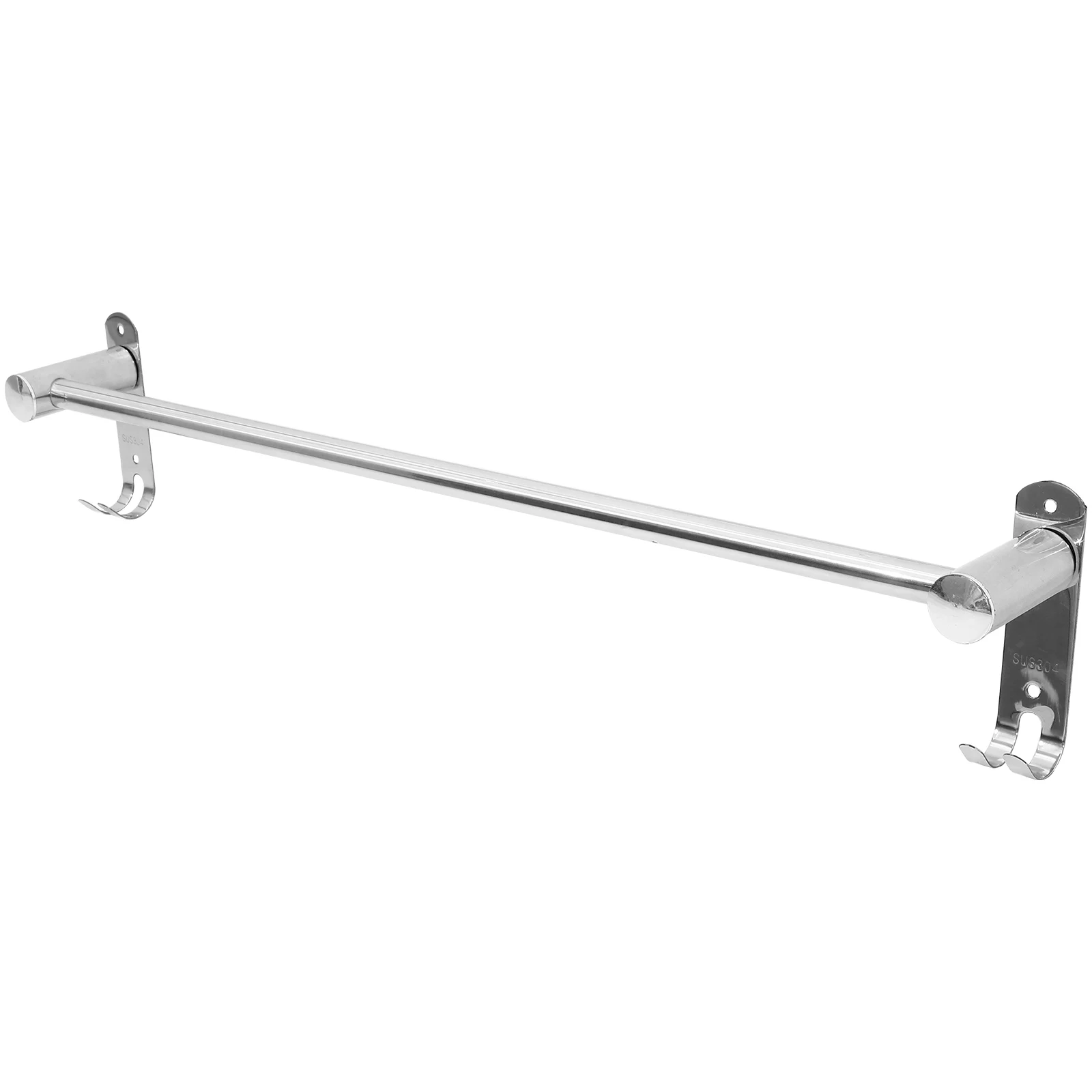 

60Cm 304 Stainless Steel Single Rod Towel Rack Bathroom Towel Holder Wall Mounted ganizer Corrosion Resistant Kitchen