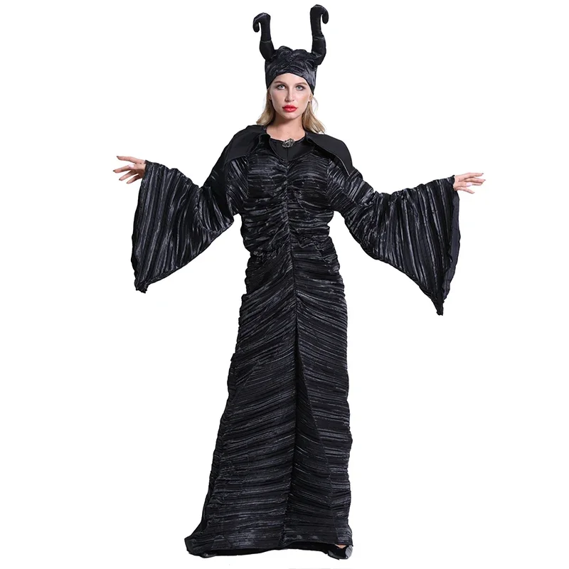 

Black Witch Costume Halloween Party Show Costume Export Game Uniform Anime Cosplay Halloween Costumes for Women