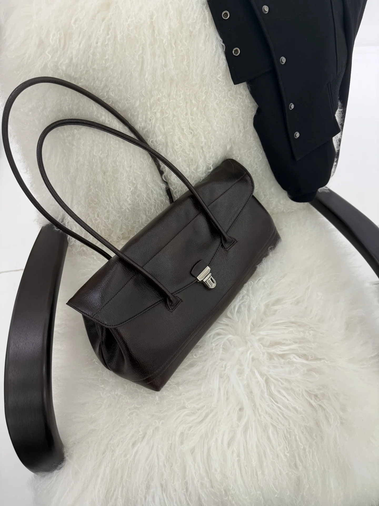 

Моника большая сумка-тоут Capaci, женская модная осенне-зимняя сумка под мышками, французская сумка для хлеба, роскошная сенсация