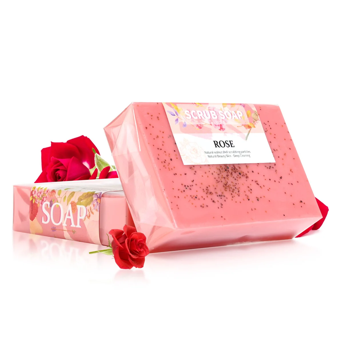 

M + 100 г индивидуальная этикетка, оптовая продажа, чистое натуральное эфирное масло розы, органическое мыло для ухода за кожей ручной работы с морковью