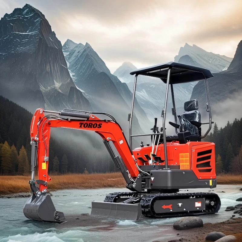 

Diesel Engine Mini Excavator Kubota Full Hydraulic Digger 1.2Ton Factory Wholesale CE Approved for Sale Customized Small Digger