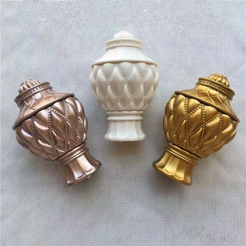 

1pc Curtain Rod Decorative Head Roman Rod Pineapple Head Curtain Rod Head Plug Head Curtain Accessories Room Accessories