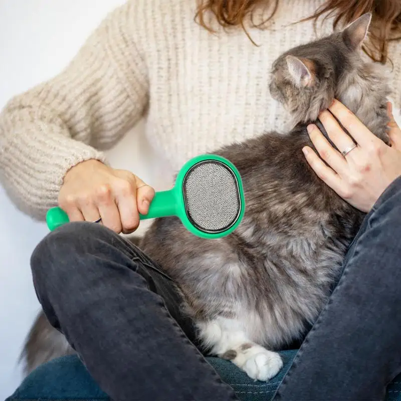 Cat Grooming Brush Dematting Comb Tool For Pet Hair Portable Effective Undercoat Rake Brush For Small Medium Large Dogs Pets