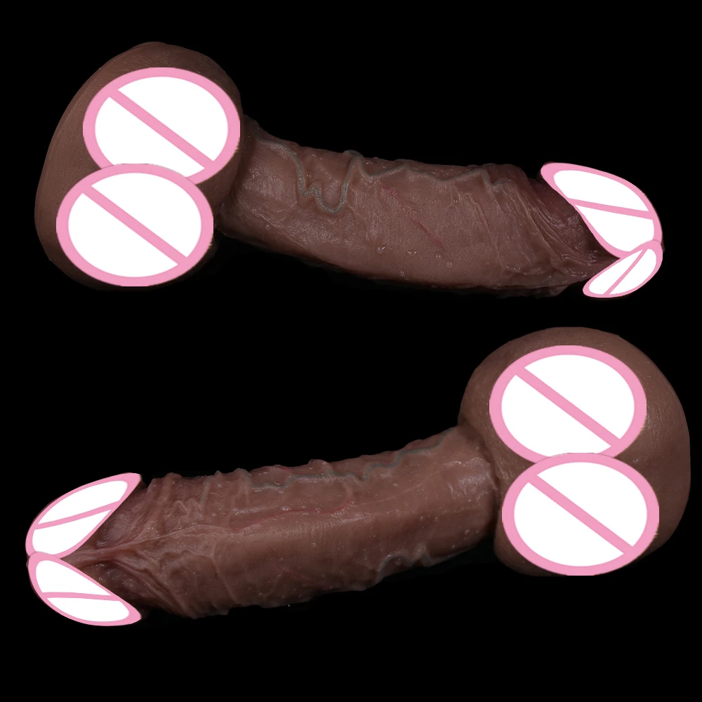 Dildo realistico Macchina del sesso economica Morbido pene grande Strapon Ventosa Cazzo Silicone Spina anale Giocattoli sexy per donna Adulti 18+ Hot