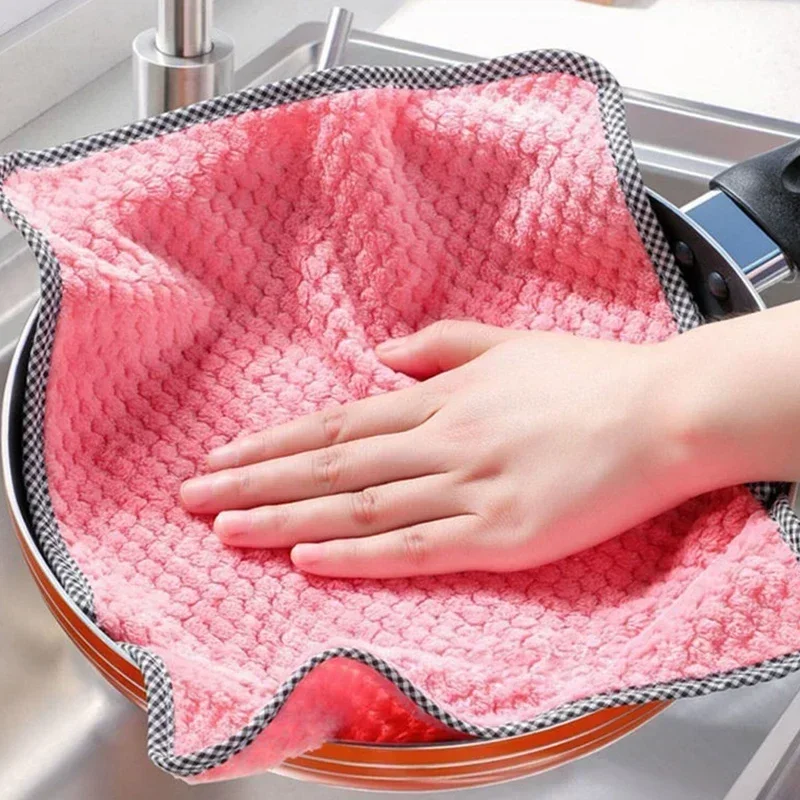 Kitchen Daily Dish Towel Rag, Cleaning Cloth Roll - Tear Away Towels, Reusable Washable Rags for Kitchen Car Drying Dishes