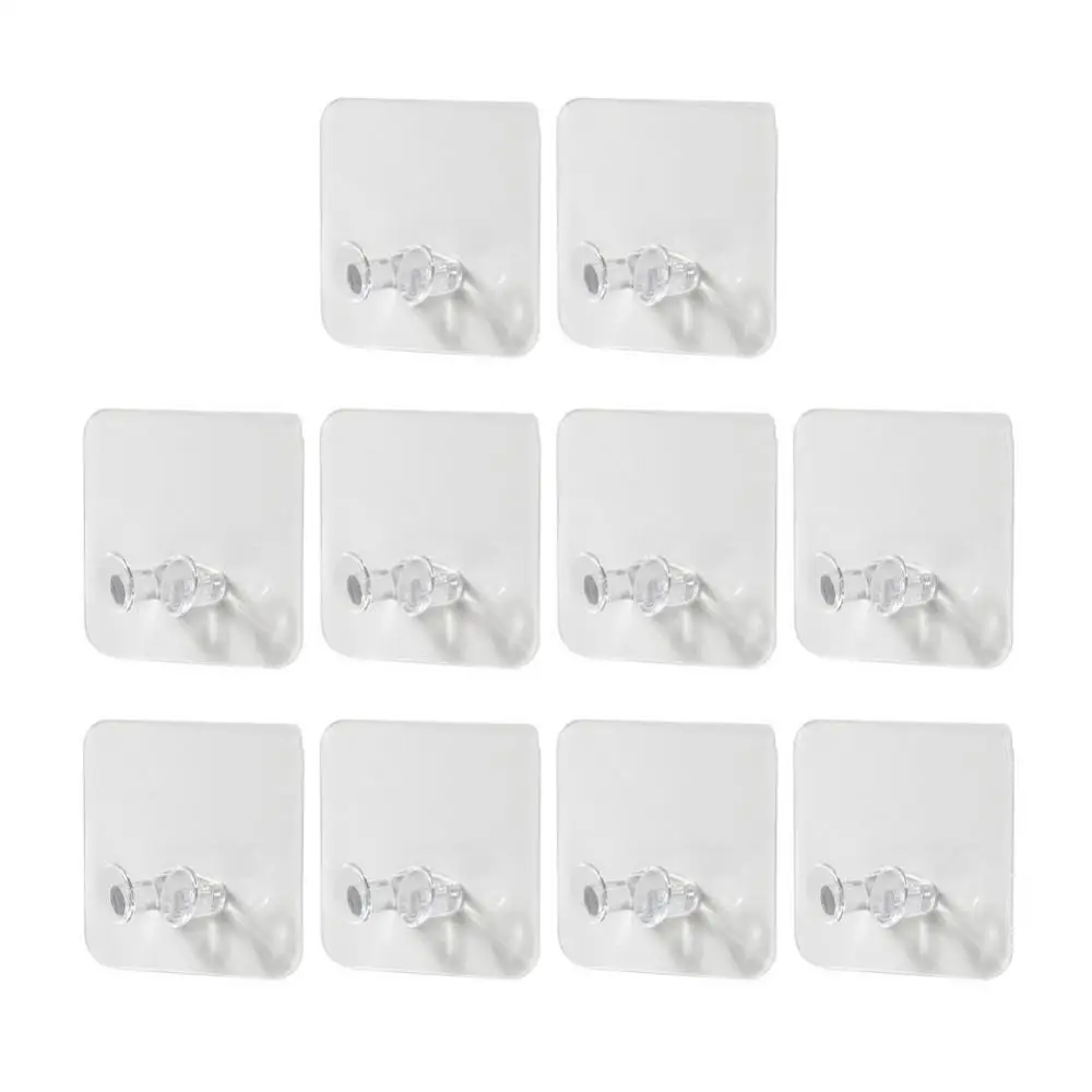 1/2/4PCS Transparent Hook Wire Rack Power Plug Storage Holder Wall Hook Cable Winder Household Products