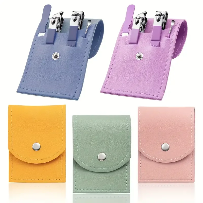 طقم مانيكير مقاوم للصدأ مع مقص أظافر ، قاطع أظافر ، مقص باديكير ، مقص بشرة ، أدوات أظافر ، عناية شخصية ، جودة عالية ، 4 * لكل مجموعة