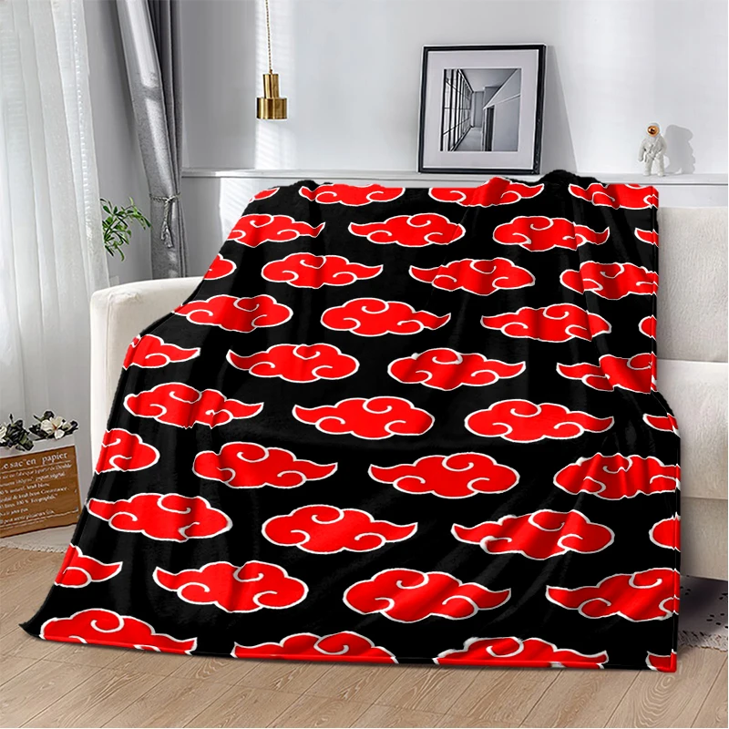 Manta de Franela 3D de Naruto, Manta Suave y Cálida con Diseño de Itachi para Dormitorio, Sala de Estar, Cama, Viajes, Campamento, Picnic, Niños