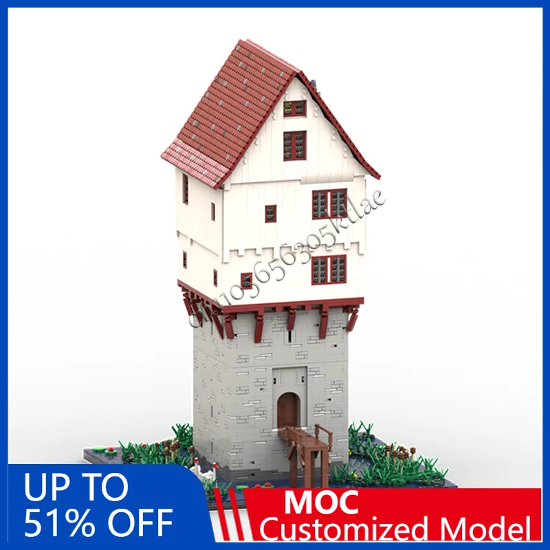 10737 pçs cidade rua cena torre casa moc personalizar bloco de construção modular educacional crianças design diy montagem brinquedo presente