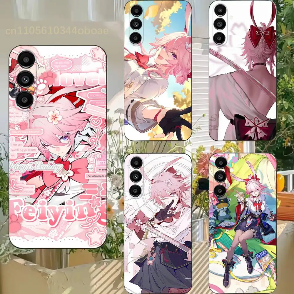 

Honkai Star Rail Evanescia Phone Case For Samsung S25,24,21,22,23,20,S30,Ultra,Plus,Fe,Lite,Note,5G Black Cover