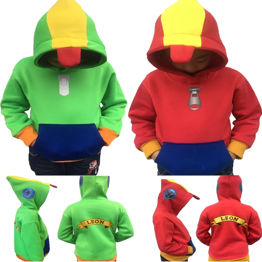 Kids Hoodie Winter Clothes Pullover Hooded Sweatshirt Boys Hot Anime Game Cosplay Coat Clothes Fleece Tops