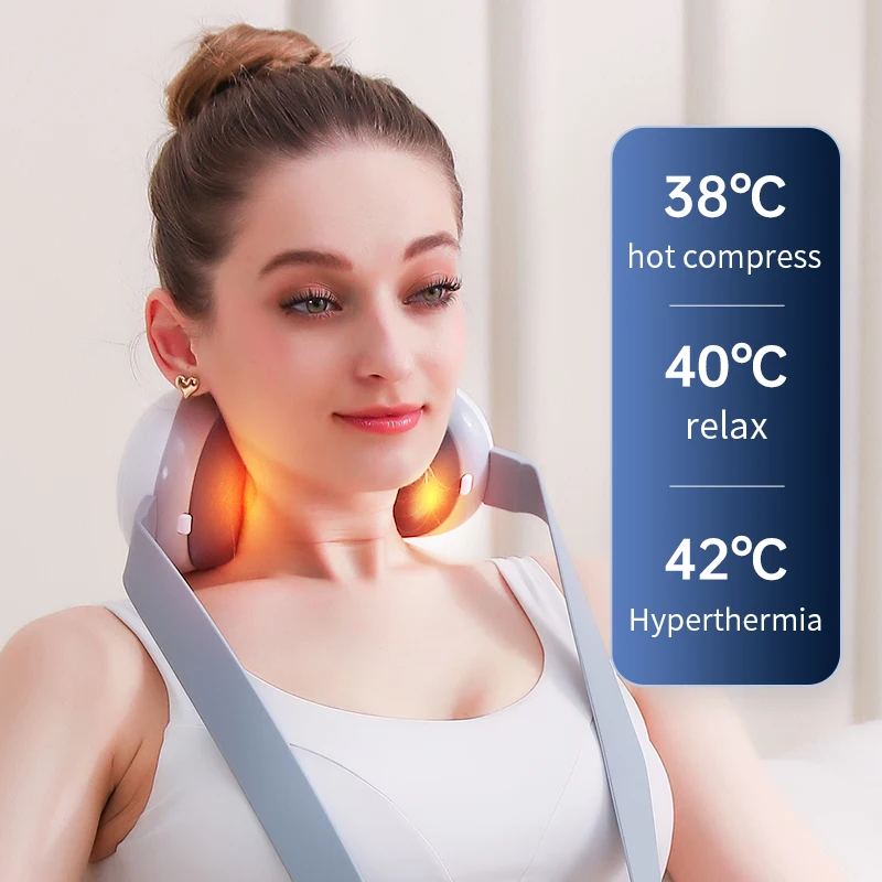 

Настраиваемый 4D электрический массажер шиацу для шейного отдела позвоночника, спины, плеч, тела, ног, шеи с подогревом и функцией разминания