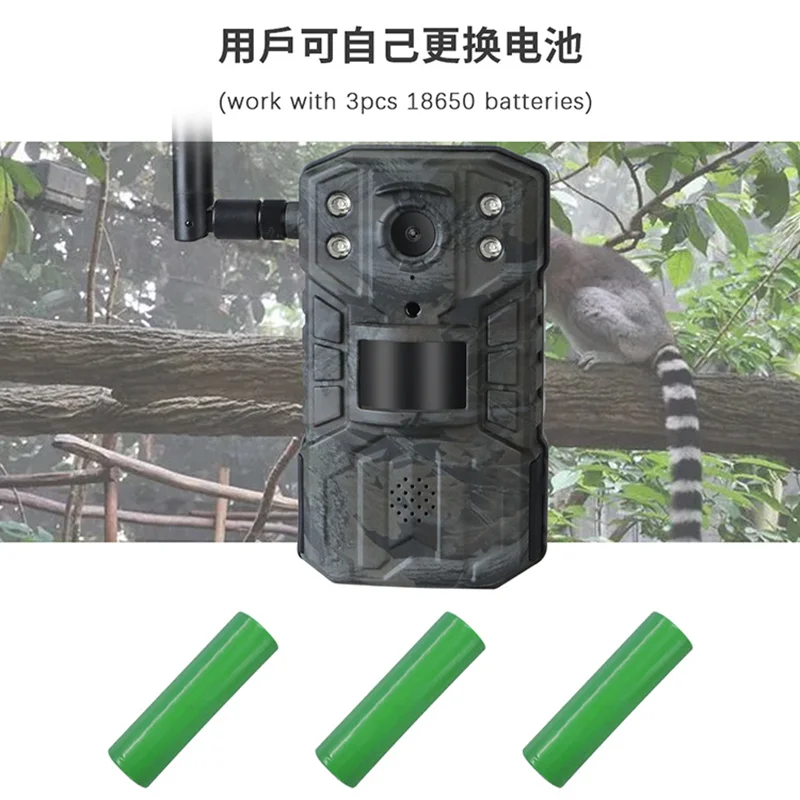 4G LTE APP Wireless Wildlife Hunting Camera 15M Infrared Night Vision Hunting Trail Camera 2.7K HD 14MP Motion Activated Camera