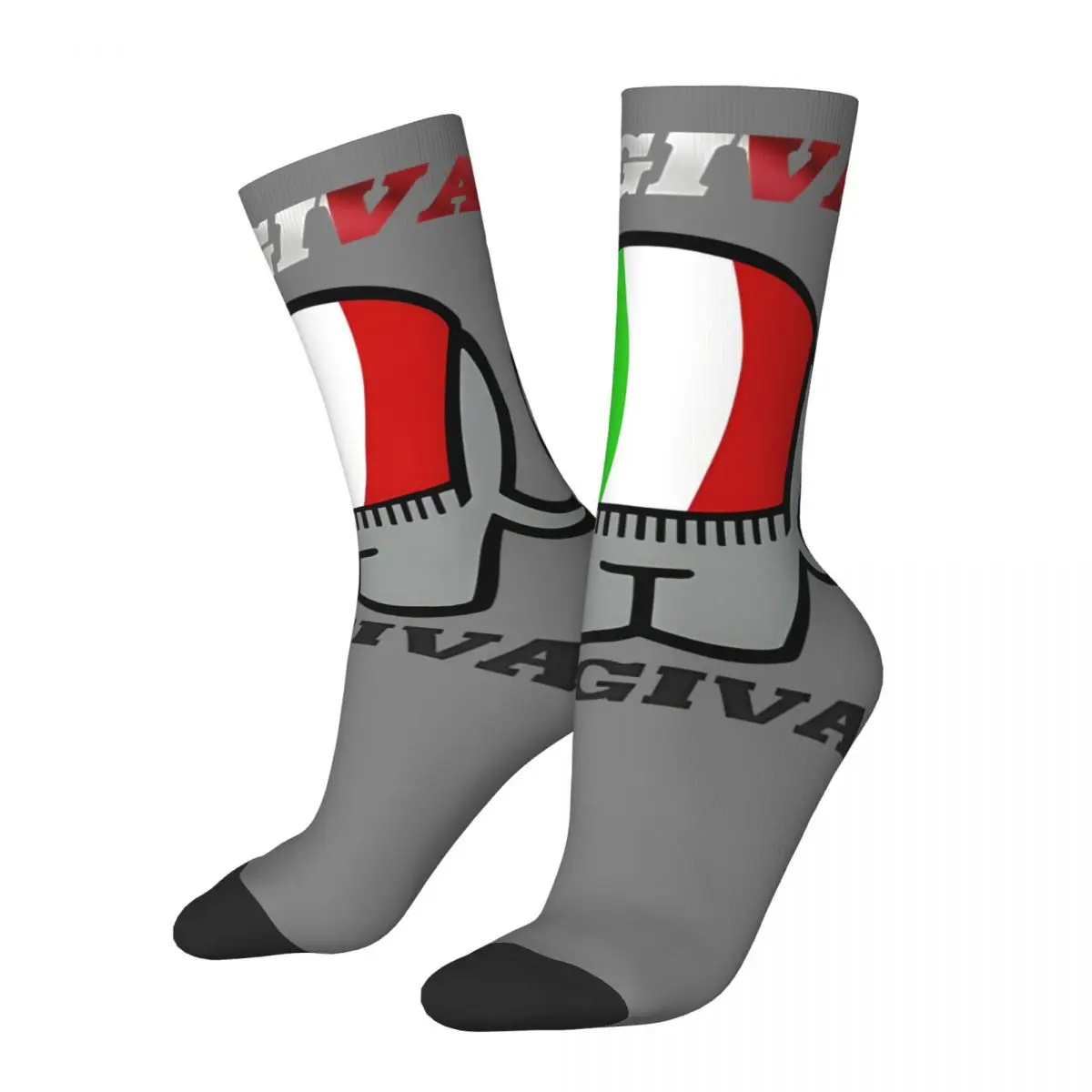 Hip Hop Retro Impressive Crazy Men's compression Socks Unisex Cagiva Harajuku Pattern Printed Funny Novelty Happy Crew Sock