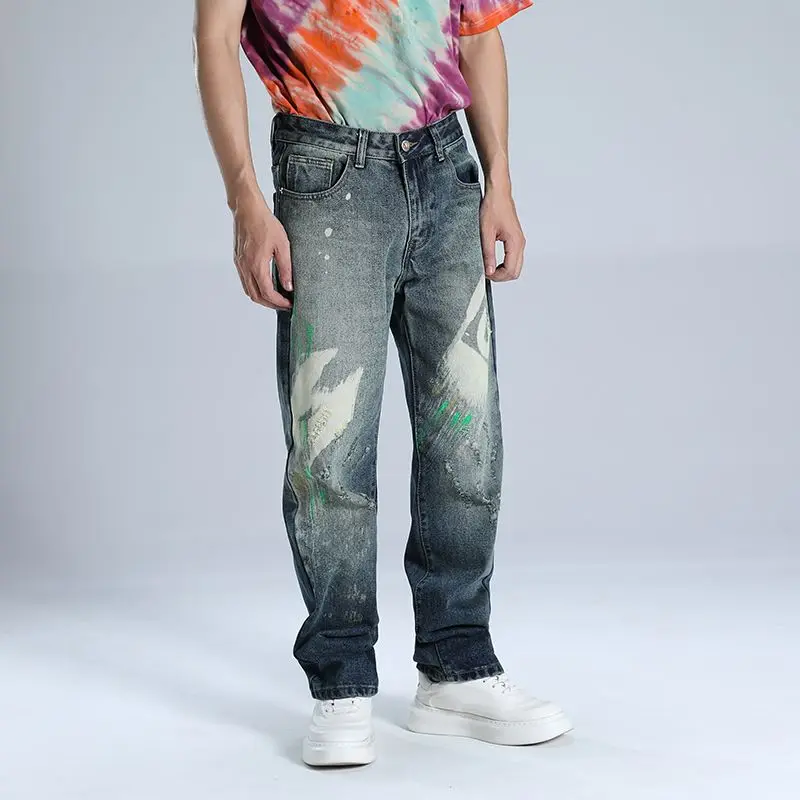 Moda confortevole mix tendenza autunno inverno N High Street Fashion Brand Jeans da uomo Cool Fashion Brand Jeans da uomo