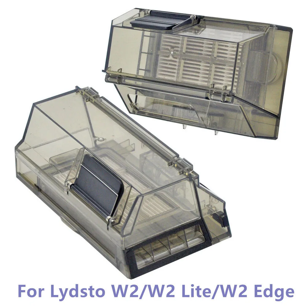 ل Lydsto W2 صندوق جمع الغبار ل Lydsto W2 Lite/W2 Edge أجزاء المكنسة الكهربائية الروبوتية ذاتية التنظيف