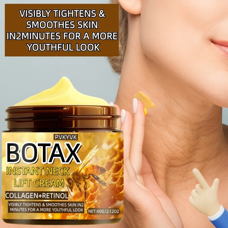 كريم سوبر بي فينوم كريم شد الرقبة الفوري لمدة دقائق يقلل من تجاعيد الرقبة والشيخوخة ويطب ويغذيها