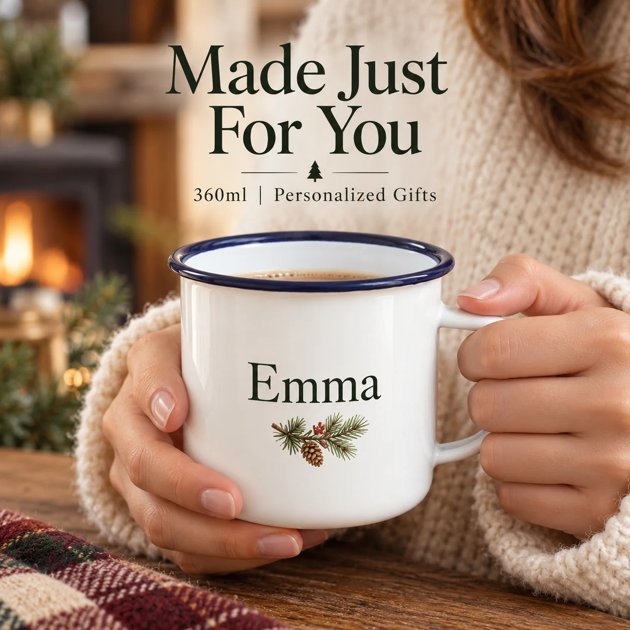 Özel 4'lü Set Emaye Kupa Vinta - Coffee Tea Images incelemesi ve fiyatı