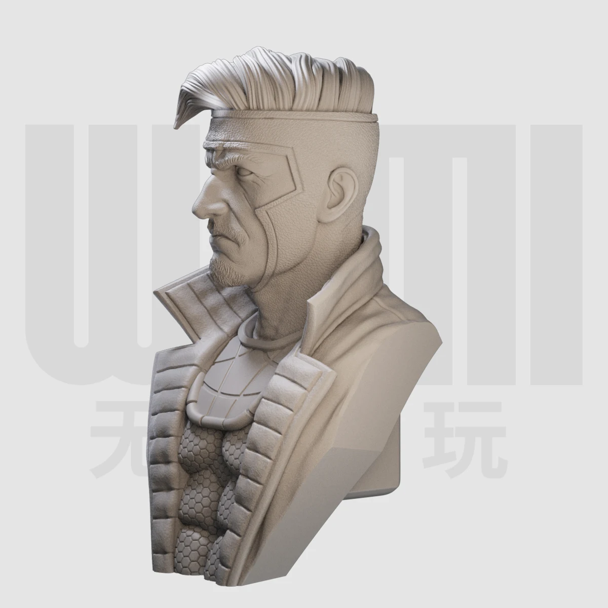 1/10 bust GK resin white mold handmade model