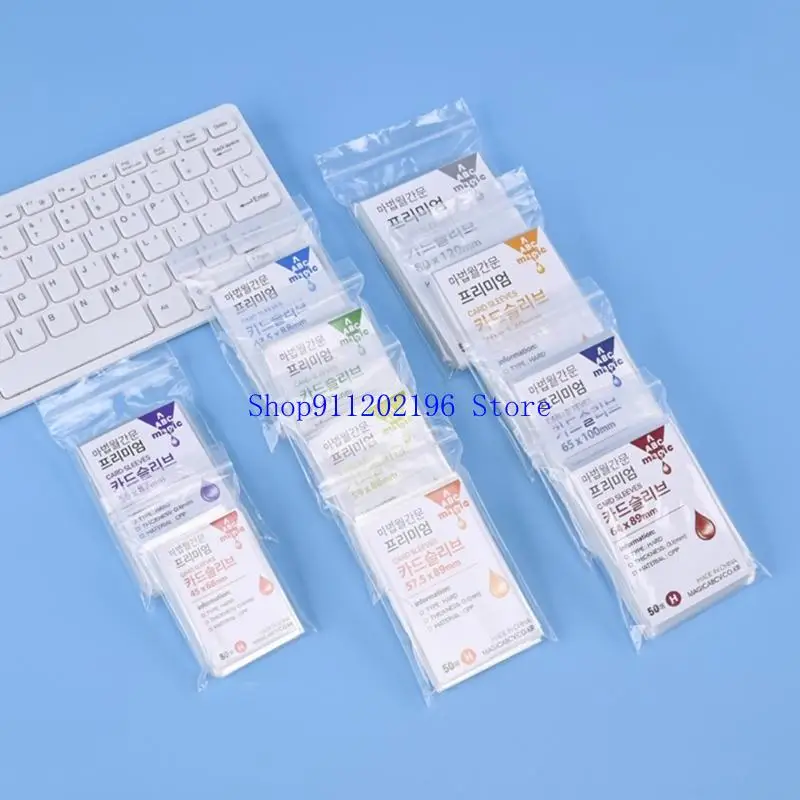 P82A Photocard Protector Kpop Card Sleeves Practical Card Protector for Album Cards