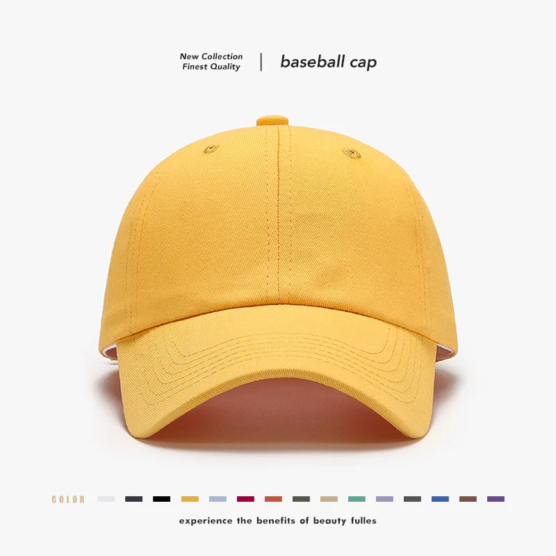 

New summer Light Plate Men Soft Top Cotton Baseball Cap Simple Classic Women's Outdoor Shopping Breathable Adjustable Peaked Cap