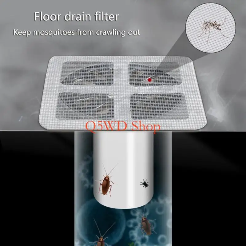 Q5WD Effective Hair Drain Solution Convenient Single Use Drain Stickers for Bathroom
