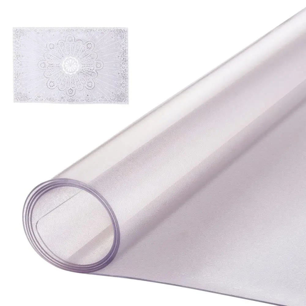 

Frosted PVC Desk Protector Clear Plastic Cover 42x60 Inch 1.5mm Thick Durable Surface for Home And Office Use