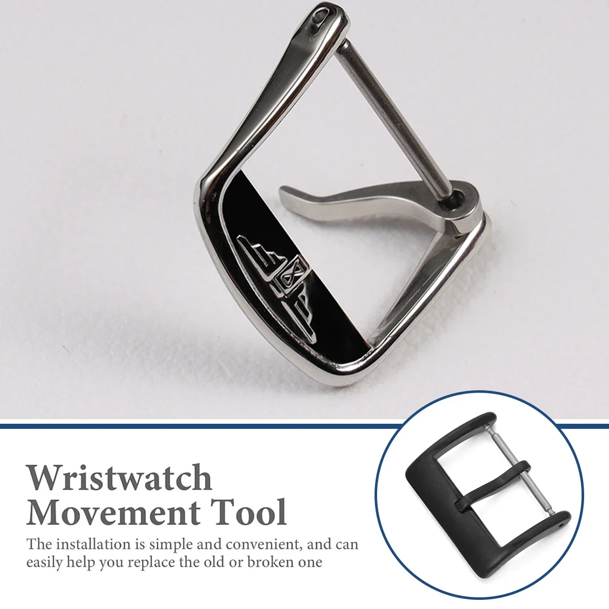 Edelstahl-Uhrenverschluss, geeignet für Longines L2L4 Jialan Majestic Jialan Luya Uhrenverschluss-Zubehör UTHAI T07 – Detail 6