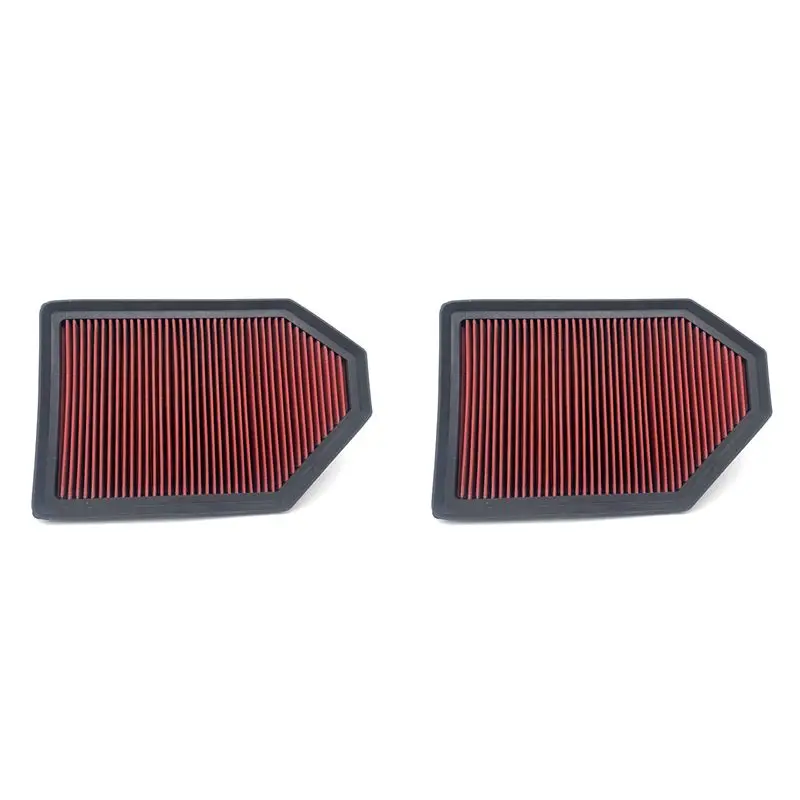 Clear 2X Car Replacement Air Filter Washable Air Filter For /Dodge V6/V8 Challenger 300 2011-2019