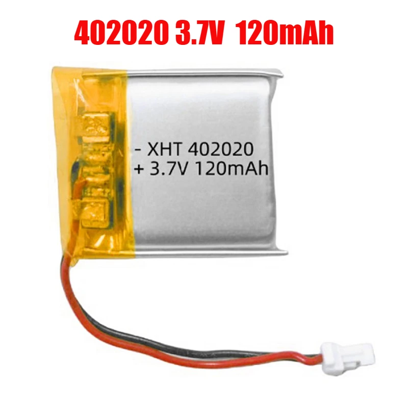 

1-4pcs 402020 Battery 120mAh 3.7V Lithium Polymer Battery for Smart Watch Flashlight Electric Toy Bluetooth Speaker Headset
