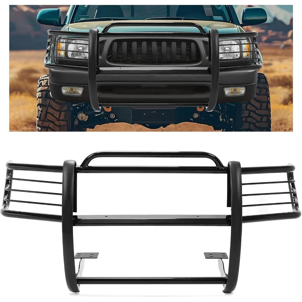 

Front Grille Guard Compatible with 1996-1998 for Toyota 4-Runner 2001-2004 for Toyota Tacoma Brush Guard Bumper Protector w/