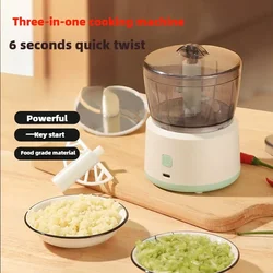 Kitchen Multifunctional Cooking Machine Wireless Electric Meat Grinder Household Garlic Tamper Baby Food Supplement Mixer