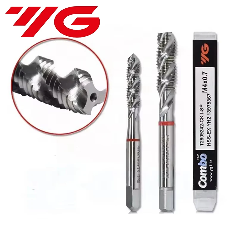 Korea YG-1 HSS-EX T2809 Spiral Flute Blind Hole Taps M2 M2.5 M3 M4 M5 M6 M8 M10 M12 Processing Stainless Steel For Multi Purpose