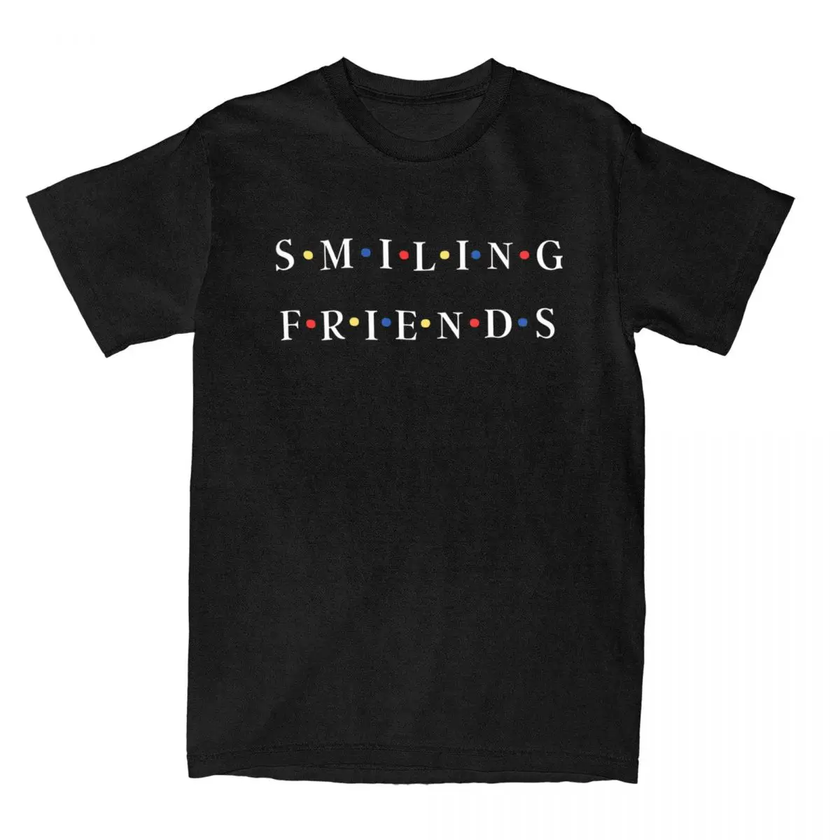 Men's Smiling Friends Tv T Shirt 100% Cotton Clothes Leisure Short Sleeve Round Neck Tees Classic T-Shirts