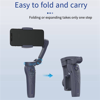 B68C F12 3-Axis Handheld Gimbal Smartphone Stabilizer Cellphone Selfie Stick For Phone Vlog Anti Shake Video Recording