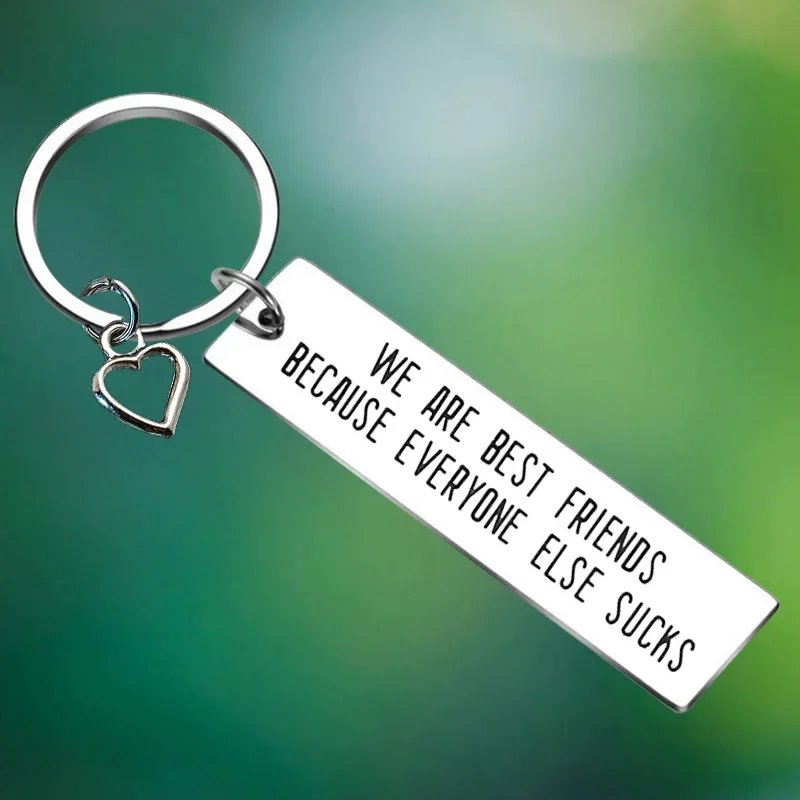 Best Friend Keychain Jewelry Friendship Key Chain Pendant Friends gift