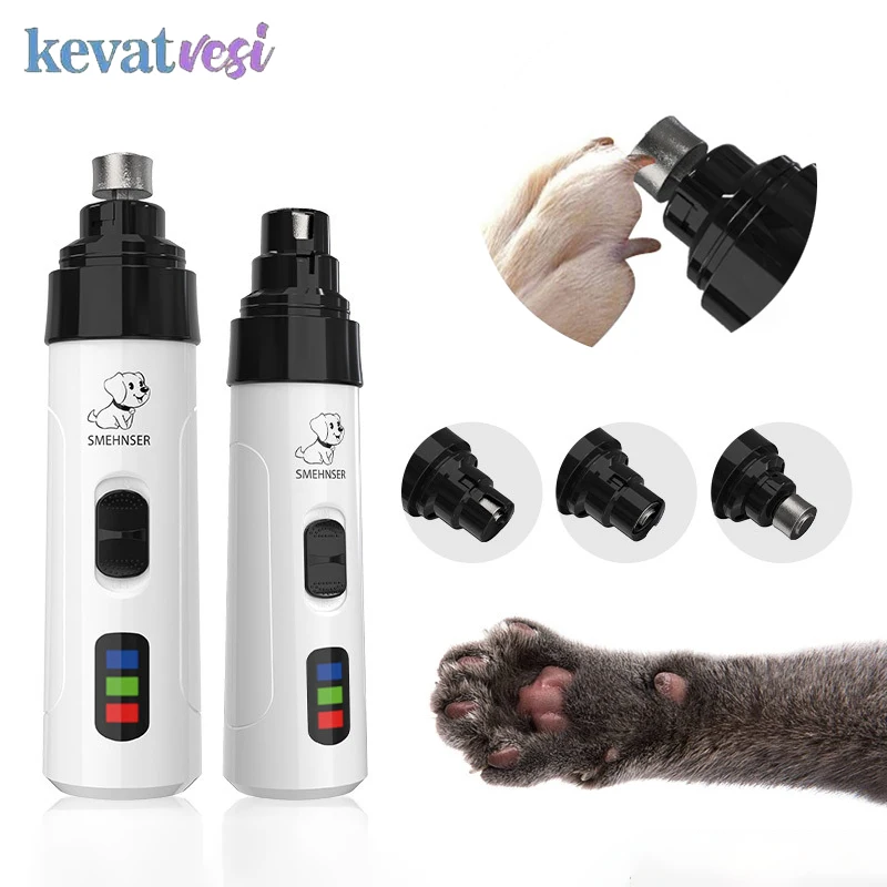 

Electric Pet Nail Grinder Painless Pet Nail Cutter for Cats Dogs USB Charging Puppy Trimmer Tools Quiet Dog Nail Grinders