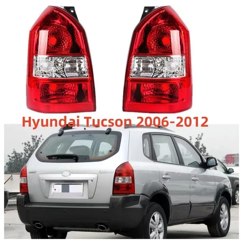 For Hyundai Tucson 2006-2012 Auto Rear Tail Light Taillights Rear Lamp Shell Reversing Brake Lampshade Housing Without Bulb