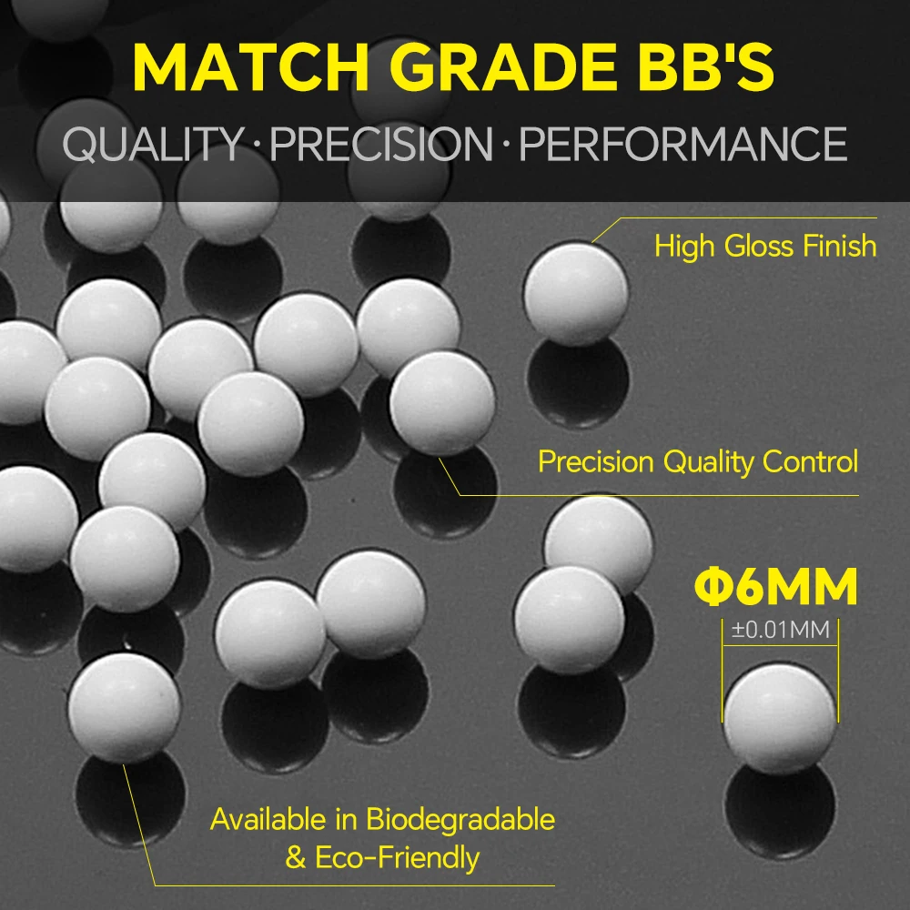 1000/2000 جولة 6 مللي متر Airsoft BBs الرصاص 0.1 جرام 0.2 جرام 0.25 جرام BB سترايكبول بندقية بندقية كرات بلاستيكية BB لبنادق الادسنس BB الكريات
