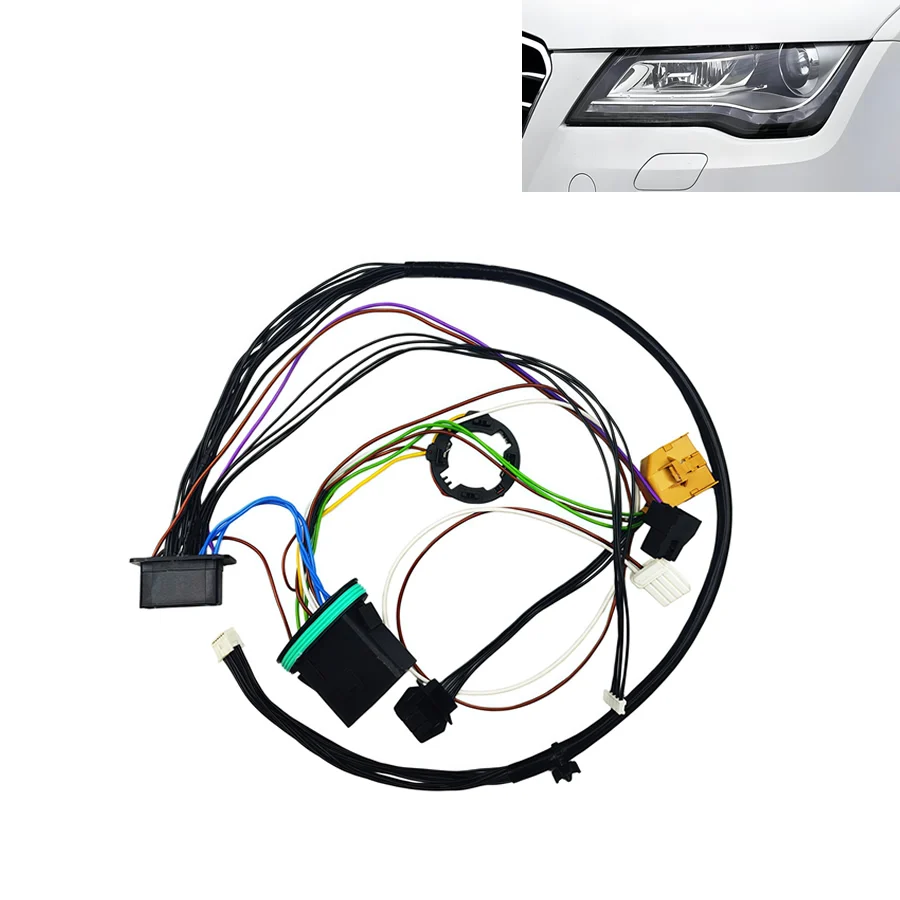 For Audi A7 2011 2012 2013 2014 Car Accessories Headlight Wiring Harness Headlamp Internal Wire Harness Plug with AFS 1pcs