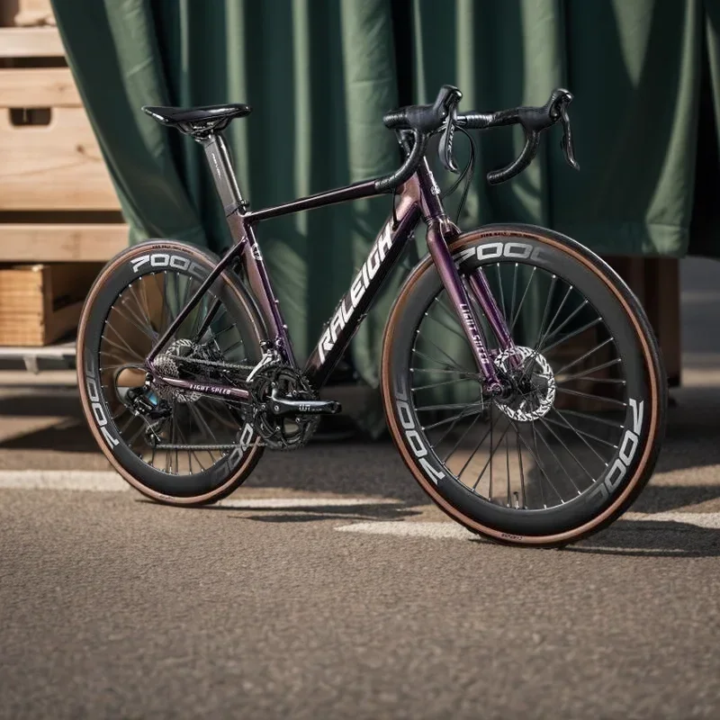 

18 Speed Road Racing Bike 700C Road Bicycle Dual Disc Brake City Bicycle Hydraulic Aldult Disc Brake Racing Cruiser Bicycle