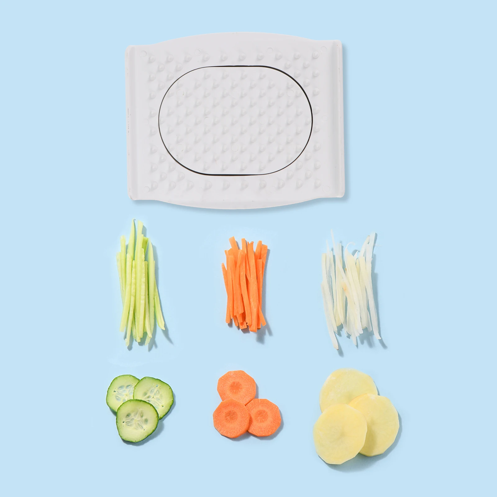 

2pcs Food Safety Holder Lightweight Firmly Hold Food Slice Cut Potatoes Onions Cheese Vegetables Fruit Mandoline Slicer