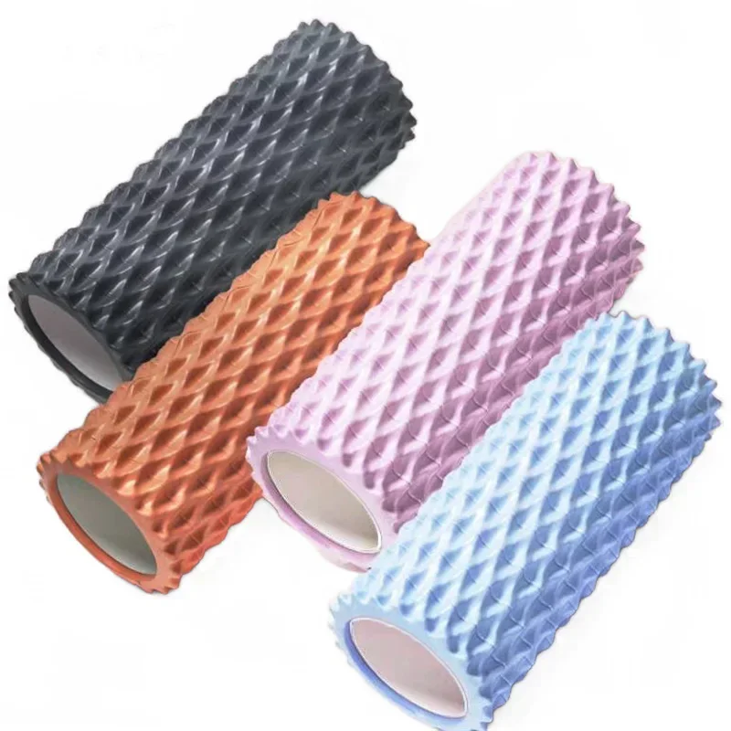 EVA Fitness Hollow Yoga Column Gym Foam Therapy Roller Exercise Massage Stick For Physical Therapy And Muscle Medium Density