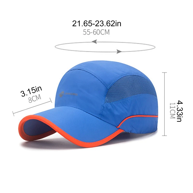 Breathable Summer Brand For Men Sports Running Sweat Baseball Cap Male Canada Golf Quick Dry Women Kpop Solid Snapback Bone Hat