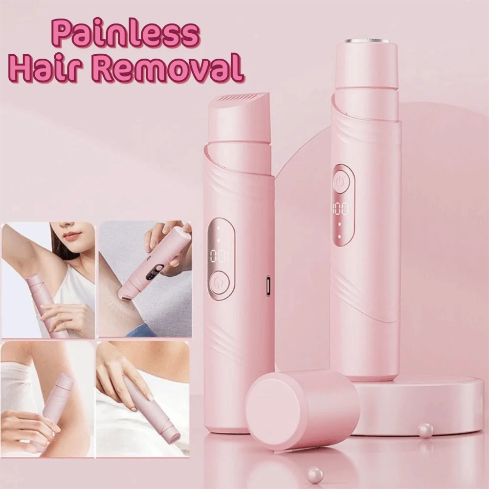 

Женские средства для удаления волос с двойной головкой, ЖК-экран, водонепроницаемый электрический эпилятор, зарядка типа C, триммер для влажных и сухих интимных частей