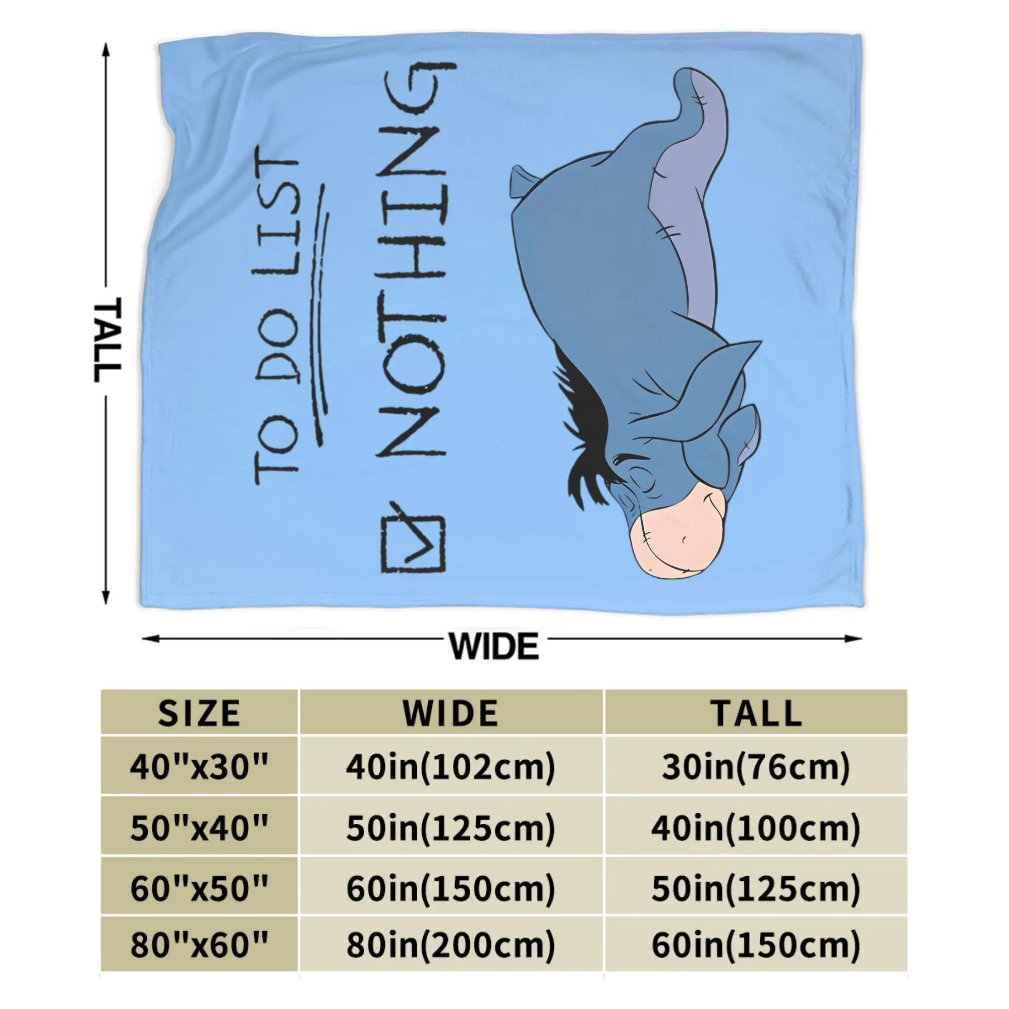 بطانيات ويني ذا بوه إيور من الفلانيل للشتاء للقيام بقائمة لا شيء، بطانيات رمي فائقة النعومة لغرفة النوم #6