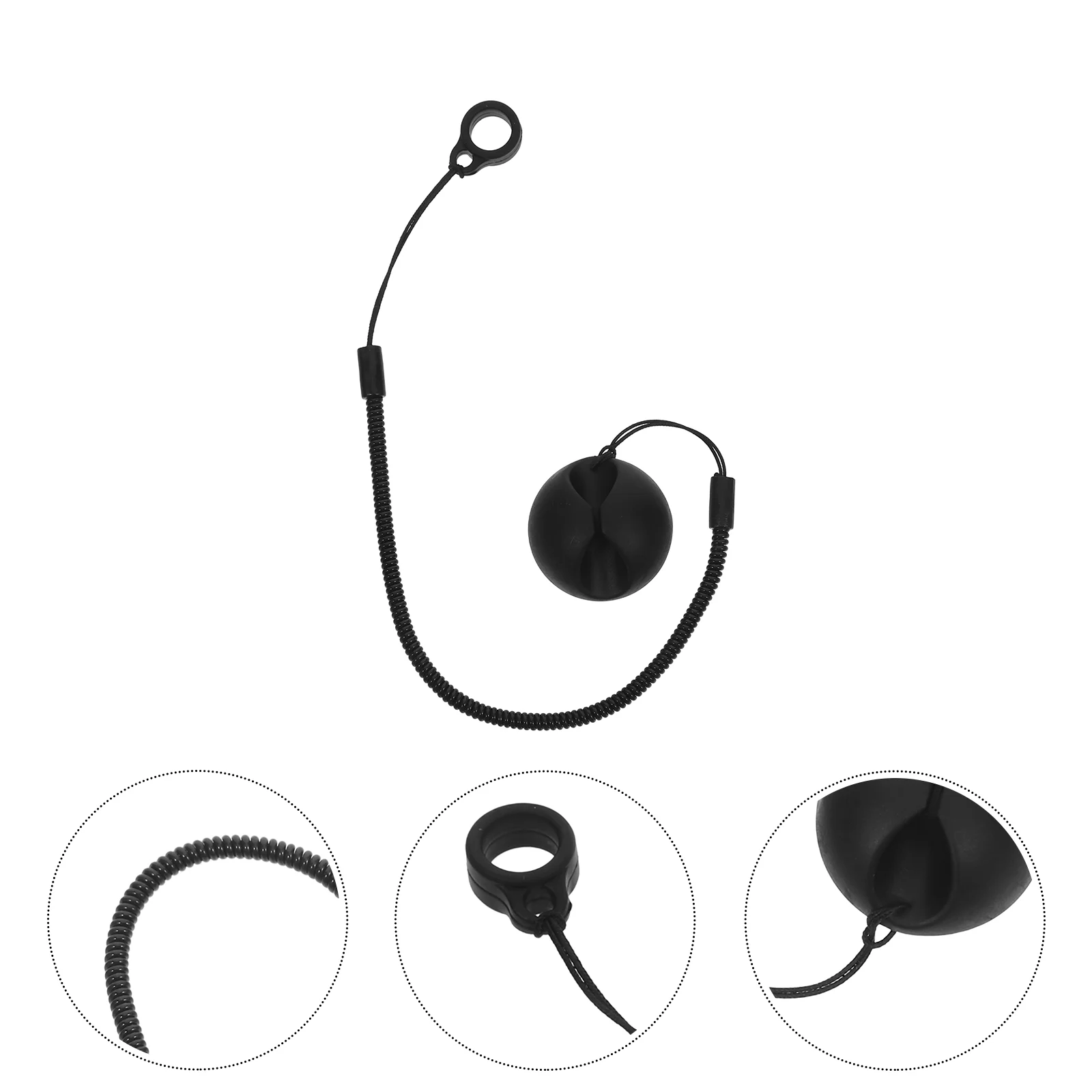 

2 Pcs Lanyard Stylus Pen Fixing Rope Counter Holder for Black -lost